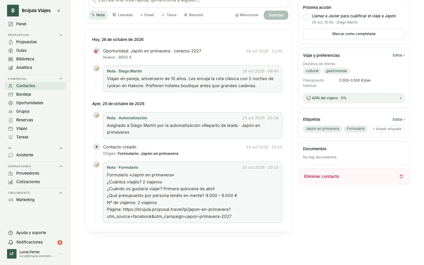 O lead, já no seu CRM